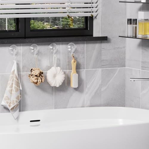 Heavy-Duty Suction Cup Hooks for Shower - 3 Pcs