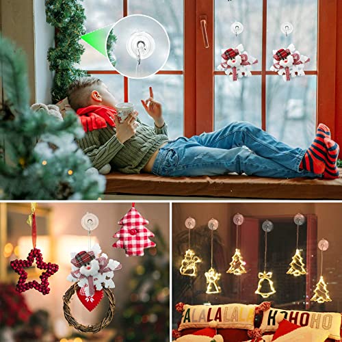 HangerSpace Clear Suction Cup Hooks - 12 Pack