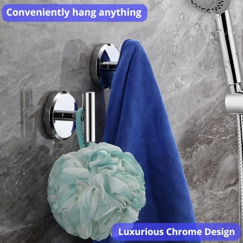T-Shaped Suction Cup Hooks for Bathroom & Kitchen