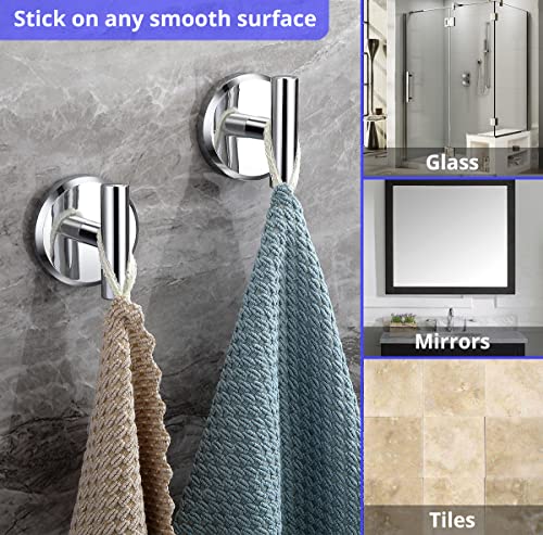 T-Shaped Suction Cup Hooks for Bathroom & Kitchen