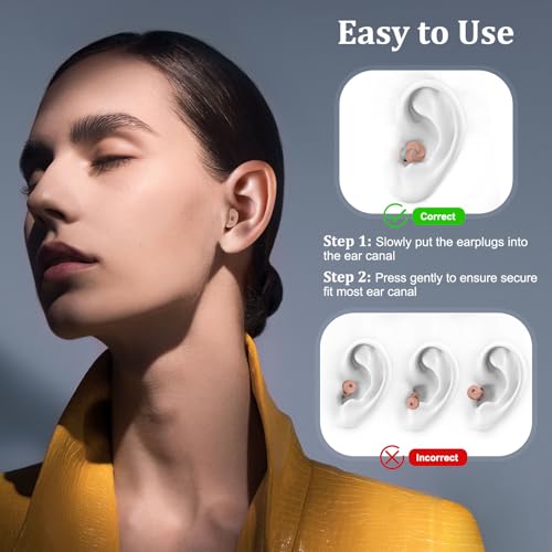 Reusable Soft Silicone Ear Plugs for Noise Cancellation