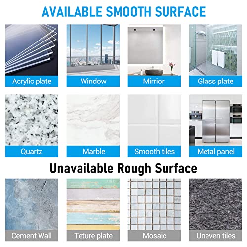 Quntis Suction Cup Hooks - 2 Pack Heavy Duty Suction Shower Hooks, Waterproof Kitchen Bathroom Window Wall Glass Door Clear Plastic Hooks for Hanging Towel Bathrobe Loofah Sponge Christmas Wreath Key