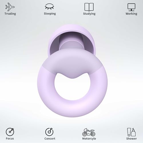 Soft Silicone Earplugs for Sleeping & Hearing Protection
