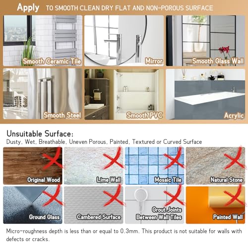 LEVERLOC Razor Holder for Shower 2 Pack, Powerful Vacuum Suction Cup Hooks for Bathroom, Damage-Free Hanging Shower Hooks for Towel, Razor, Loofah, Easy to Install and Reuse, White