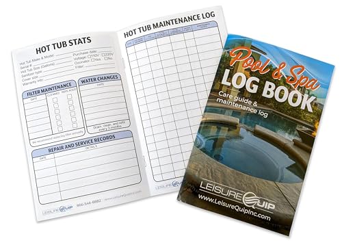 SpaGuard® Hot Tub Chemicals Balancer Kit (pH Up/Down, Calcium, Alkalinity) Spa Accessories for Hot Tub Owners, Inflatable Spa Hot Tub Chemical Kit with LeisureQuip ScumBoat & LQP Logbook