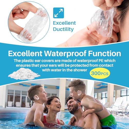 Disposable Ear Covers for Hair Dye and Spa, 300-Pack