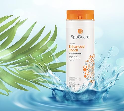 SpaGuard® Enhanced Shock 2lb Multi-Purpose Chlorine Hot Tub Shock Oxidizer with LeisureQuip Digital Hot Tub Care Ebook - Spa Chemical Bundles