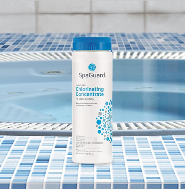 SpaGuard® Chlorinating Concentrate 2lb Granular Spa Chlorine with LeisureQuip Hot Tub Care Ebook - Spa Care Chemicals