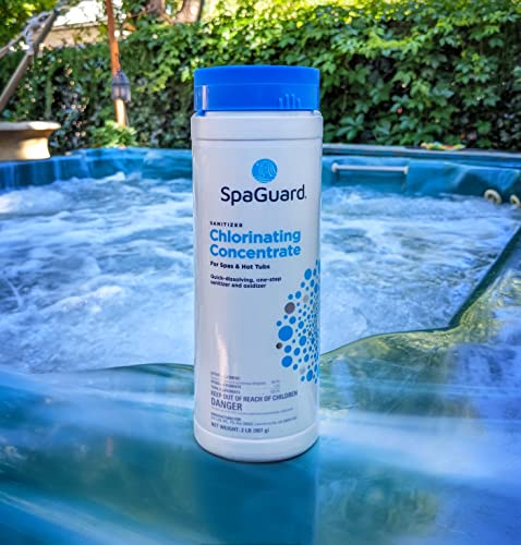SpaGuard® Chlorinating Concentrate 2lb Granular Spa Chlorine with LeisureQuip Hot Tub Care Ebook - Spa Care Chemicals