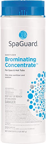 SpaGuard® Soft Soak Trio® and SpaGuard® Brominating Concentrate Bromine Spa Sanitizer Hot Tub Startup Kit with Test Strips