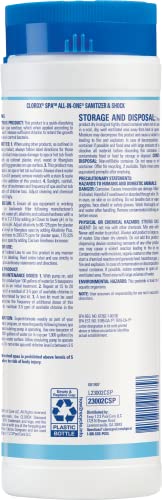Clorox® Pool&Spa™ Spa Water All-in-One Sanitizer & Shock, Destroys Contaminants, Clears Cloudy Water, 2LB (Pack of 1)