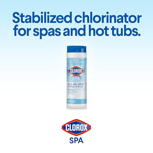 Clorox® Pool&Spa™ Spa Water All-in-One Sanitizer & Shock, Destroys Contaminants, Clears Cloudy Water, 2LB (Pack of 1)