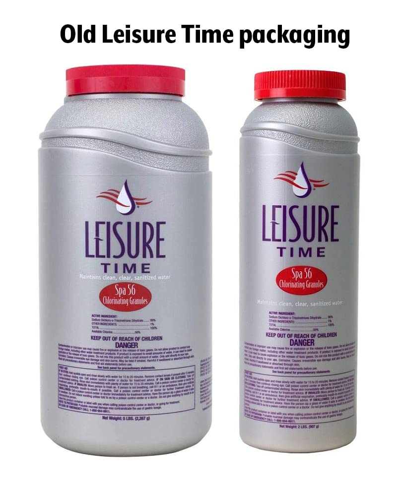 Leisure Time Spa 56 Chlorinating Granules 2lb with LeisureQuip ScumBoat Scum Absorber & Hot Tub Care E-Book (2lb), White, Bundle213