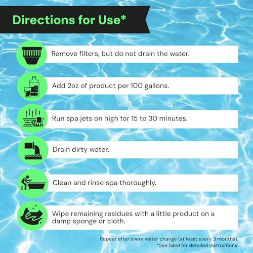 MAV AquaDoc Spa Jet Cleaner for Hot Tub - Spa Jet Line Cleaner for Hot Tubs & Jetted Tub Cleaner to Keep Your Jets Clean - Fast Acting Spa Flush for Hot Tub (Jet Line Cleaner - 1 Pint)