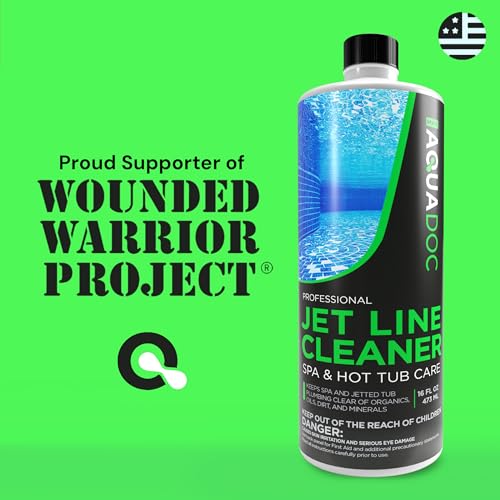 MAV AquaDoc Spa Jet Cleaner for Hot Tub - Spa Jet Line Cleaner for Hot Tubs & Jetted Tub Cleaner to Keep Your Jets Clean - Fast Acting Spa Flush for Hot Tub (Jet Line Cleaner - 1 Pint)