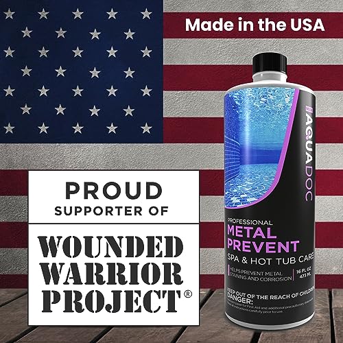 Spa Metal Control - Advanced Spa Metal and Stain Control & Spa Metal Prevent. Maximize your Hot Tub Metal and Stain Control and keep The Spa Metal Out of your Hot Tub - MAV AquaDoc 16oz