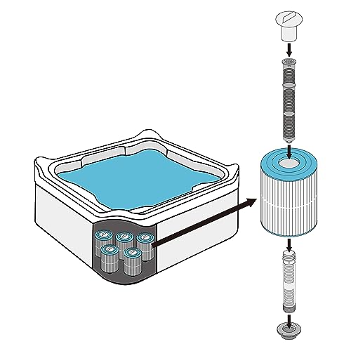 HOTSPRING HOTUB Hotspring Hotub 10 Inch Spa Mineral Ion Cartridge Stick Brings Fresh and Crystal Clear Water to Your Hot Tub (2 Gray=Year's Supply)