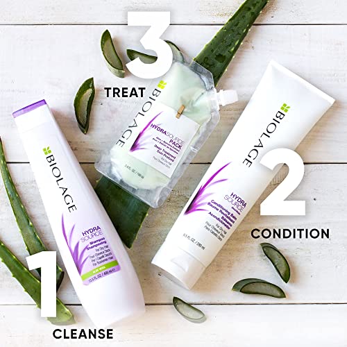 Biolage Hydra Source Deep Treatment Mask | Nourishes Dry Hair | With Aloe | Vegan & Paraben-Free | Cruelty Free | Hair Treatment | 3.4 Fl. Oz