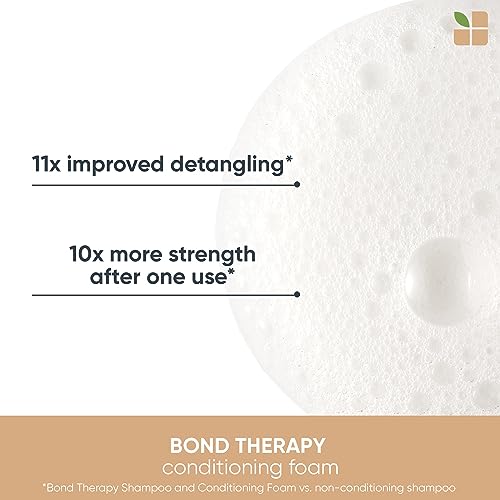 Biolage Bond Therapy Conditioning Foam | Builds Bonds & Reduces Breakage In Fine Hair | Paraben & Sulfate-Free | Vegan | Salon Professional Conditioner | Cruelty-Free | Bonding