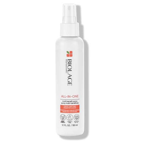 Biolage All-In-One Coconut Infusion | Multi-Benefit Treatment Spray For All Hair Needs | With Coconut | For All Hair Types | Sulfate & Paraben-Free | Vegan | 5 Fl. Oz