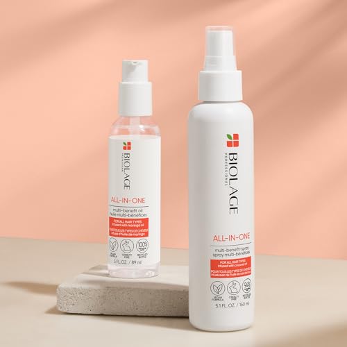 Biolage All-In-One Coconut Infusion | Multi-Benefit Treatment Spray For All Hair Needs | With Coconut | For All Hair Types | Sulfate & Paraben-Free | Vegan | 5 Fl. Oz