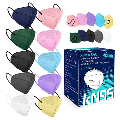 Pack of 50 XINYA BAO KN95 Masks - 5-Ply