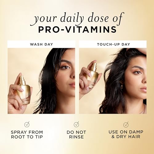 Pantene Pro-Vitamin Essence, Daily Repair Mist for Damaged Hair, Rebuilds Strength and Bonds, Reduces Breakage with Active Pro-Vitamin B5, 2.5 fl oz