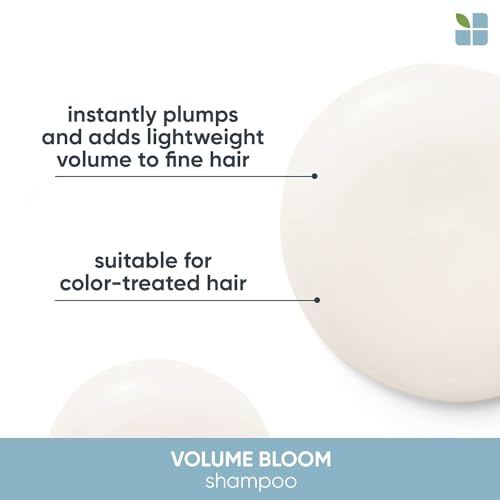 Biolage Volume Bloom Shampoo | Volumizing Shampoo | Lightweight Volume & Shine | For Fine Hair | Paraben & Silicone-Free | Vegan​ | Cruelty Free | Salon Shampoo | 33.8 Fl. Oz