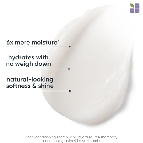 Biolage Hydra Source Conditioning Balm | Hydrates, Nourishes & Detangles Dry Damaged Hair | Moisturizing | Sulfate-Free | For Medium To Coarse Hair | Deep Conditioning | 16.9 Fl. Oz