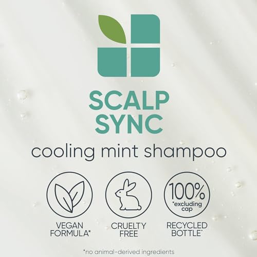 Biolage Cooling Mint Shampoo | Cleanses Excess Oil | For Oily Hair | Cool Sensation | Cruelty Free | Vegan | Salon Shampoo | 13.5 Fl. Oz