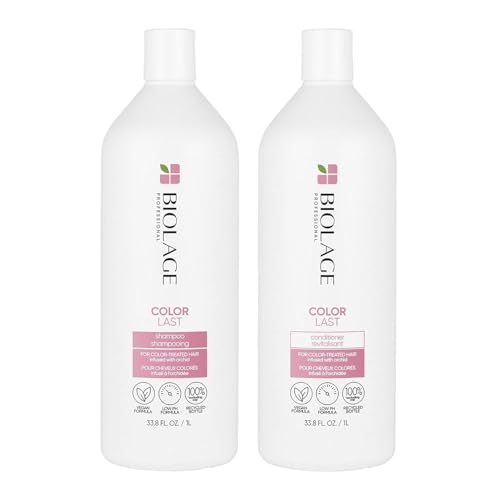 Biolage Color Last Shampoo & Conditioner Set | Helps Protect Hair & Maintain Vibrant Color | For Color-Treated Hair | Paraben & Silicone-Free | Vegan