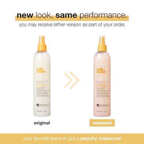 milk shake Leave-In Conditioner Spray Detangler for Natural Hair - Protects Color Treated Hair and Hydrates Dry Hair For Soft and Shiny Straight or Curly Hair, 11.8 Fl Oz