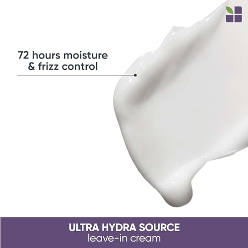 Biolage Ultra Hydra Source Leave-in Cream with Cupuacu Butter | Conditions & Softens Hair | For Very Dry Hair | Vegan | Silicone & Paraben Free | Cruelty Free | 6.7 Fl. Oz
