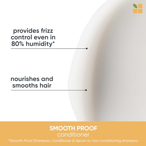 Biolage Smooth Proof Conditioner | Provides Humidity Control & Anti-Frizz Smoothness | For Frizzy Hair | Paraben & Silicone-Free | Veganâ€‹ | 13.5 Fl. Oz