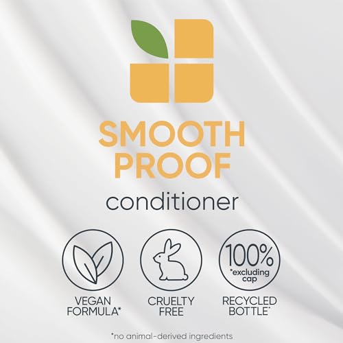 Biolage Smooth Proof Conditioner | Provides Humidity Control & Anti-Frizz Smoothness | For Frizzy Hair | Paraben & Silicone-Free | Veganâ€‹ | 13.5 Fl. Oz