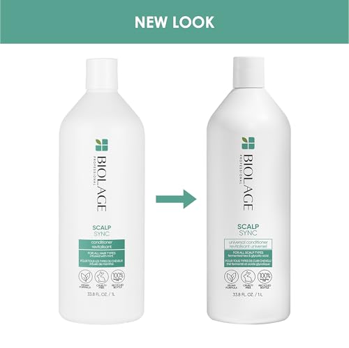 Biolage Scalp Sync Universal Conditioner | Lightweight Conditioner For All Scalp Types | Paraben & Sulfate Free | For Sensitive Scalps | Vegan & Cruelty Free | Salon Shampoo