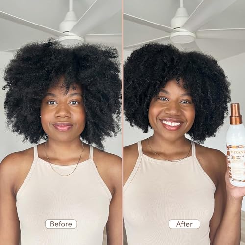 Mizani 25 Miracle Milk Leave-In Conditioner | Heat Protectant Spray to Detangle & Hydrate Hair | Leave In Hair Treatment | With Coconut Oil | For Frizzy & Curly Hair | 8.5 Fl. Oz.