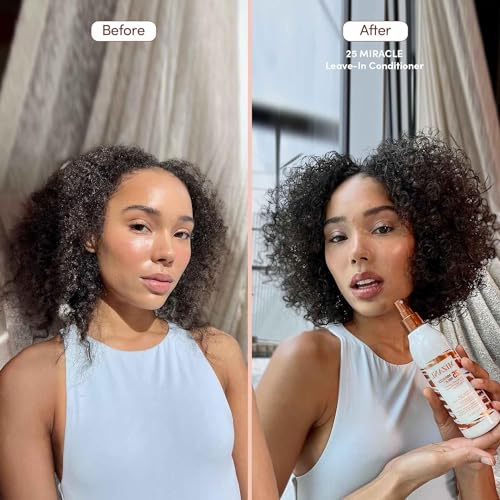 Mizani 25 Miracle Milk Leave-In Conditioner | Heat Protectant Spray to Detangle & Hydrate Hair | Leave In Hair Treatment | With Coconut Oil | For Frizzy & Curly Hair | 8.5 Fl. Oz.