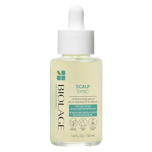 Biolage Scalp Sync Oil Balancing Serum | Absorbs & Reduces Excess Oil | For Oily Scalp | Paraben & Silicone-Free | Vegan | Cruelty Free | Lightweight Leave-In Serum For Oil Reduction