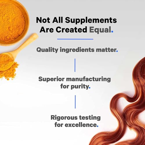 Codeage Hair Vitamins 10000 mcg Biotin, Keratin, Collagen, Vitamin A, B12, C, D3, E, Zinc, Inositol - Hair Care Support for Strength, Thickness Growth - Healthy Hair Supplement Pills - 120 Capsules