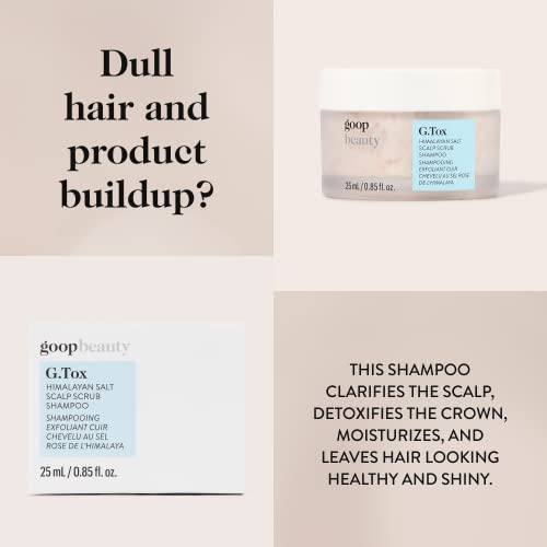 goop Beauty Scalp Scrub Shampoo | Scalp Exfoliator to Detoxify & Purify | Himalayan Salt Scrub, Moringa Oil & Rosehip Oil | Cleanses Hair of Product Buildup, Dirt & Scalp Oil | Silicone & Paraben Free