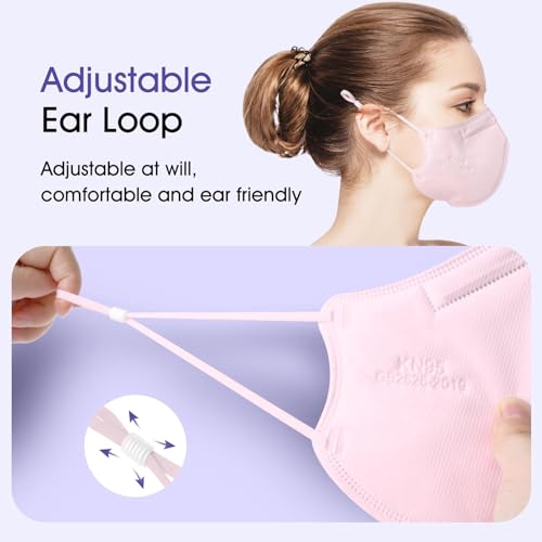 40 Pack Semask KN95 Adjustable Multicolored Respirator Masks
