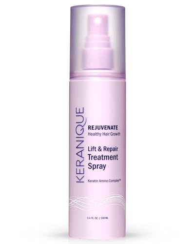 Keranique Hair Growth Spray - Lift & Repair, Voluminizes instantly - Styling ,Texturizing Spray For Fine Hair - Heat Damage Protectant With Keratin 3.4 oz