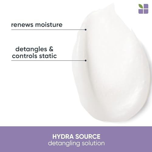 Biolage Hydra Source Detangling Solution | Detangles & Controls Static For Less Frizz & Fly-Aways | Renews Moisture | Paraben-Free | For Dry Hair | Vegan | Cruelty Free | 33.8 Fl. Oz