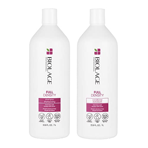 Biolage Full Density Thickening Shampoo | For Fuller & Thicker Hair | With Biotin | For Thin & Fine Hair | Paraben & Silicone Free | Vegan | Valentines Day Gift For Her