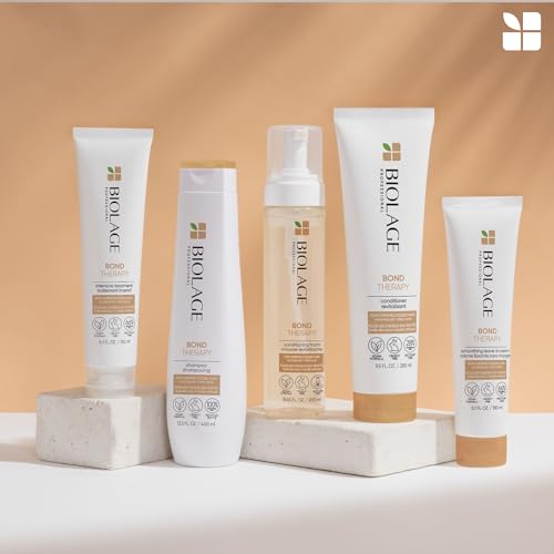 Biolage Bond Therapy Sulfate-Free Shampoo & Conditioner Set | Builds Bonds & Reduces Breakage | Paraben & Sulfate-Free | Vegan | Salon Professional Shampoo | Cruelty-Free | Bonding