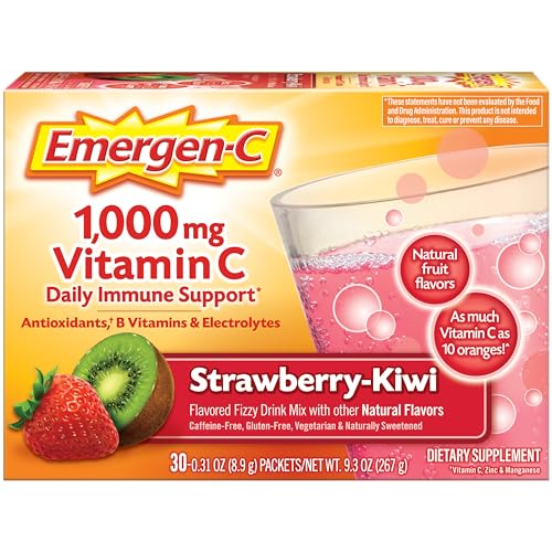 Emer'gen-C, Strawberry Kiwi 30 Count by Alacer (Pack of 2)