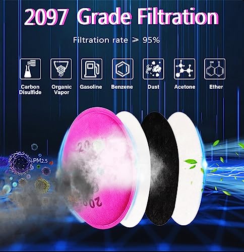 14PCS 2097 P-100 Particulate Filter Set for Respirator
