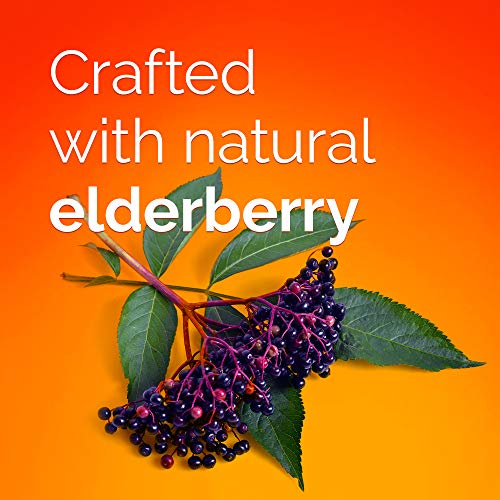 Emergen-C Elderberry Gummies, Elderberry Immune Support Natural Flavors with High Potency Vitamin C, 36 Count