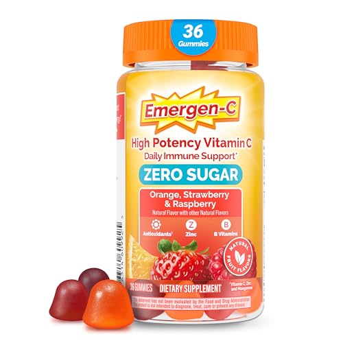 Emergen-C Zero Sugar Immune Support Adult Gummies 36 Count